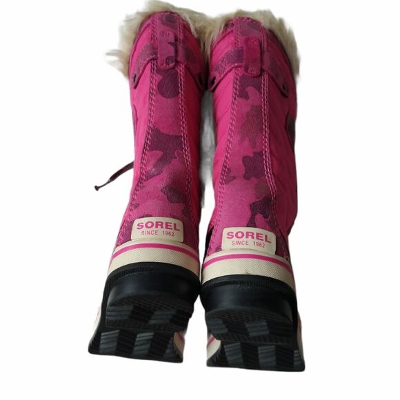 Sorel Pink Tofino Faux Fur Ice Rubber Boots - Picture 6 of 11